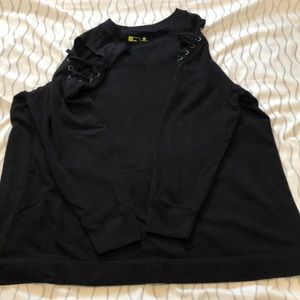Xersion Black Cold shoulder sweatshirt size 2x